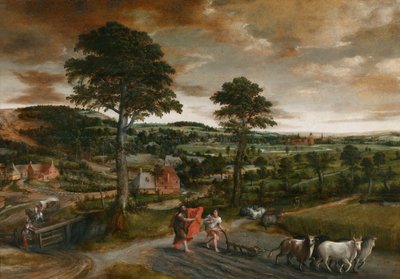 Elizeus elhívása alkotó: Jan Massys or Metsys
