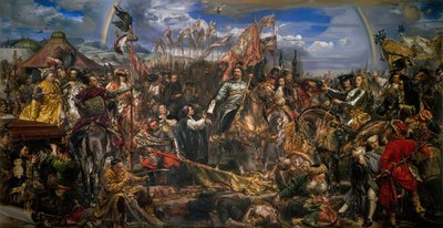 Jean III Sobieski (1629-1696) győzelmet üzent XI. Innocent pápának a bécsi csata után alkotó: Jan Matejko