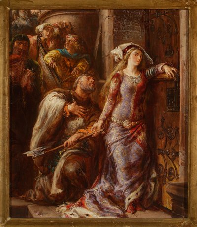 Jadwiga királynő és Goraji Dymitr alkotó: Jan Matejko