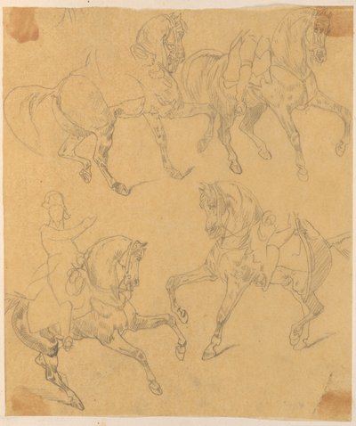Skarbczyk. Vier Pferde und Reiter. alkotó: Jan Matejko