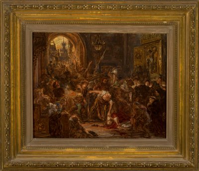 Tęczyński halála a ferencesek templomában alkotó: Jan Matejko