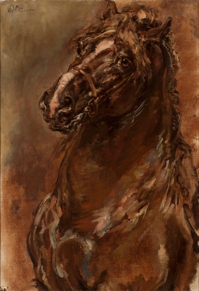 A lófej tanulmánya az „Orléans-i Szűz” című műhöz alkotó: Jan Matejko