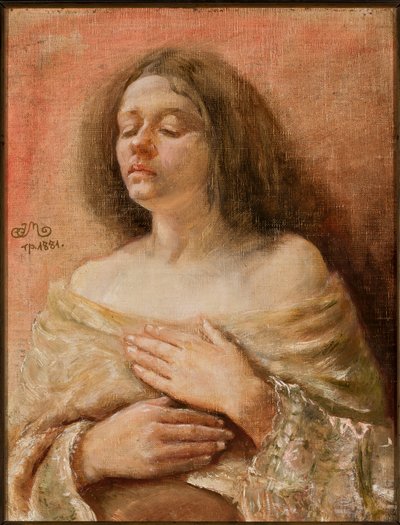 Női portrétanulmány alkotó: Jan Matejko