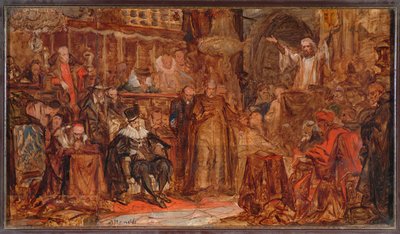 Vázlat a „Skarga-prédikációhoz” alkotó: Jan Matejko
