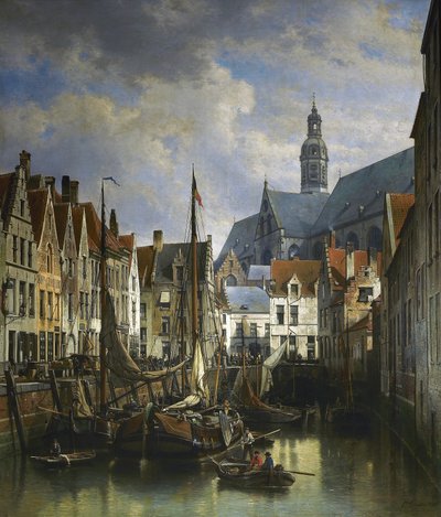 A Koolvliet kilátása Antwerpenben alkotó: Jan Michiel Ruyten