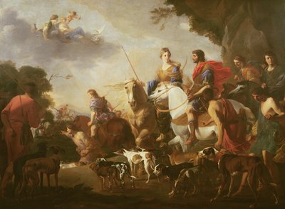Dido és Aeneas vadászata alkotó: Jan Miel