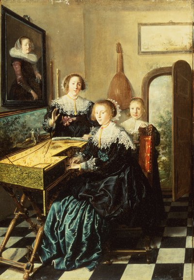 Három nő a szűzben alkotó: Jan Miense Molenaer