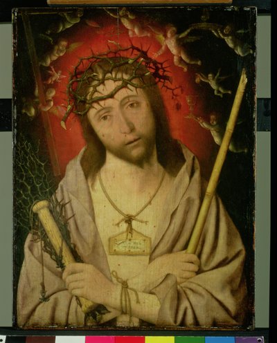Krisztus mint a fájdalmak embere (tempera a panelen) alkotó: Jan Mostaert