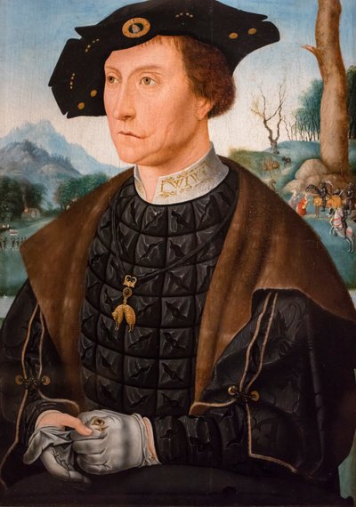 Jan van Wassenaer leideni vikomt, frízföldi kormányzó portréja alkotó: Jan Mostaert