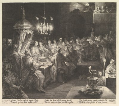 Baltazár ünnepe, kb. 1624. alkotó: Jan Muller
