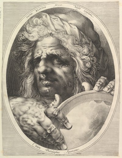 Chilon, Spárta törvényhozója és filozófusa, kb. 1615. alkotó: Jan Muller