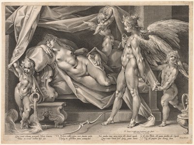 Ámor és psziché, c. 1600. alkotó: Jan Muller
