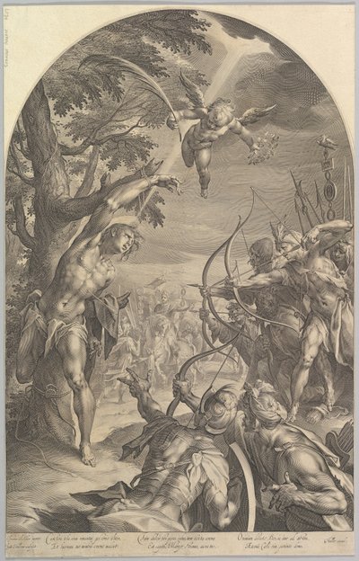 Szent Sebestyén vértanúsága, kb. 1600. alkotó: Jan Muller