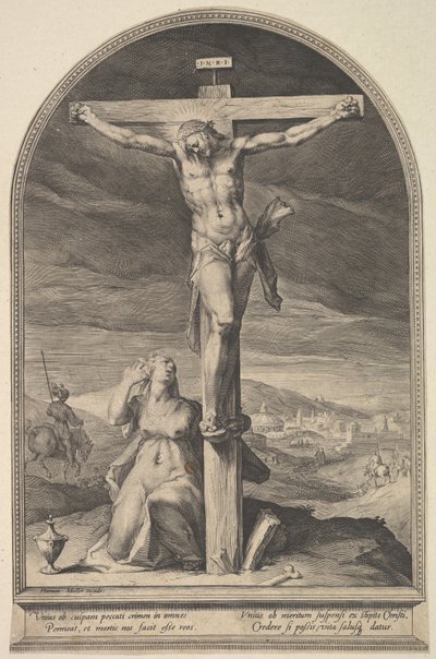 Szent Mária Magdolna a kereszt tövében, kb. 1612. alkotó: Jan Muller