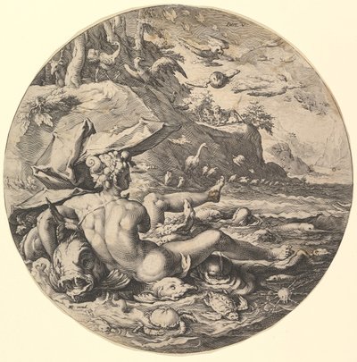 The Fifth Day Dies V, a világ teremtése című sorozatból, kb. 1597. alkotó: Jan Muller