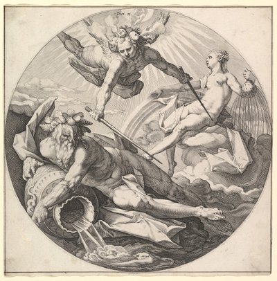 A második nap meghal II, a világ teremtése című sorozatból, kb. 1594. alkotó: Jan Muller