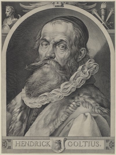 Hendrick Goltzius portréja alkotó: Jan Muller, Hendrick Goltzius