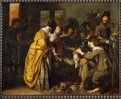 Visszatérés a vadászatról (festmény tölgyfára) alkotó: Jan Olis