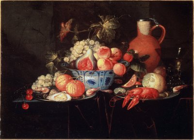 Csendélet gyümölcsökkel és rákokkal - il, vászon, 1660 körül alkotó: Jan Pauwel II the Younger Gillemans
