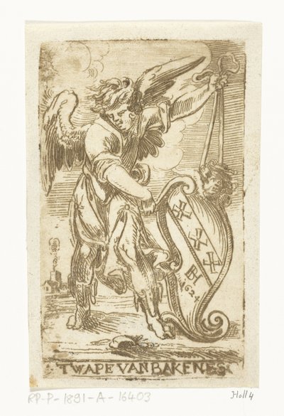A Bakkenes család címere A Wapen van Bakenes (cím a tárgyon) alkotó: Jan Philipsz. van Bouckhorst