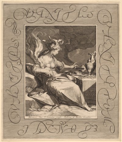 A hiúságok hiúsága, minden hiúság alkotó: Jan Pietersz Saenredam, after Abraham Bloemaert