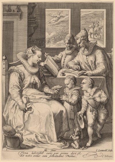Reggel alkotó: Jan Pietersz Saenredam, after Hendrik Goltzius