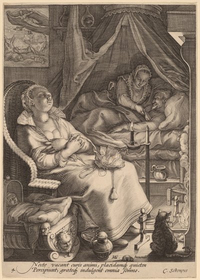 Éjszaka alkotó: Jan Pietersz Saenredam, after Hendrik Goltzius