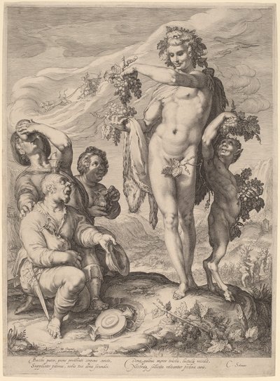 Bacchus kultusza alkotó: Jan Pietersz Saenredam, after Hendrik Goltzius