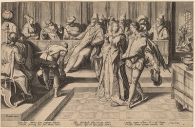Salome táncol Heródes előtt alkotó: Jan Pietersz Saenredam, after Karel van Mander I