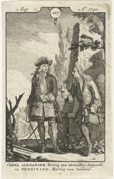 Ferdinand Kettler és Karel Alexander beszélgetése alkotó: Jan Ruyter