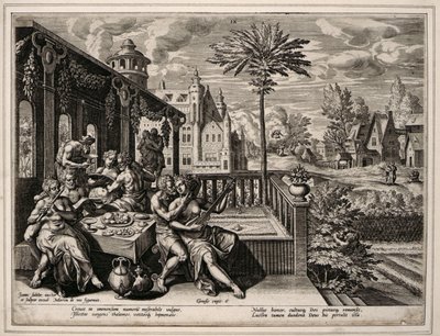 Genesis 6. fejezet, 9. vers, 1600 körül (metszet szőtt papírra) alkotó: Jan Sadler