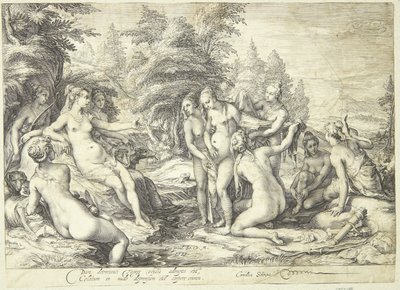 Diana és Callisto alkotó: Jan Saenredam
