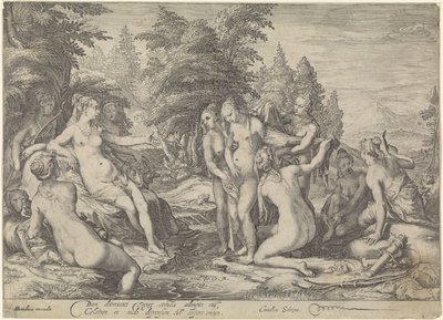 Diana felfedezi Callisto terhességét alkotó: Jan Saenredam