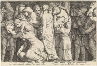 Frieze Niobe büntetésével (7. tábla) alkotó: Jan Saenredam