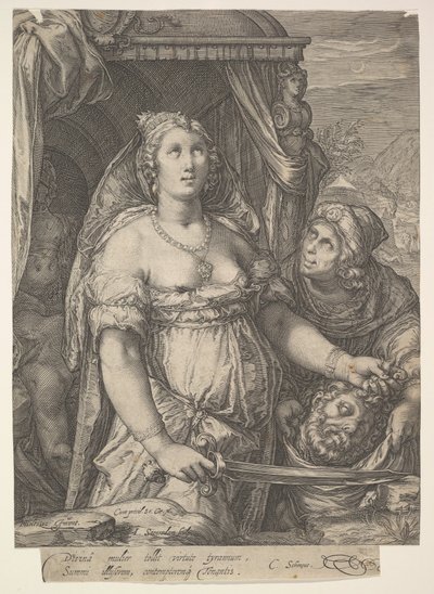 Judit és a Holofernész feje, 15751607. alkotó: Jan Saenredam
