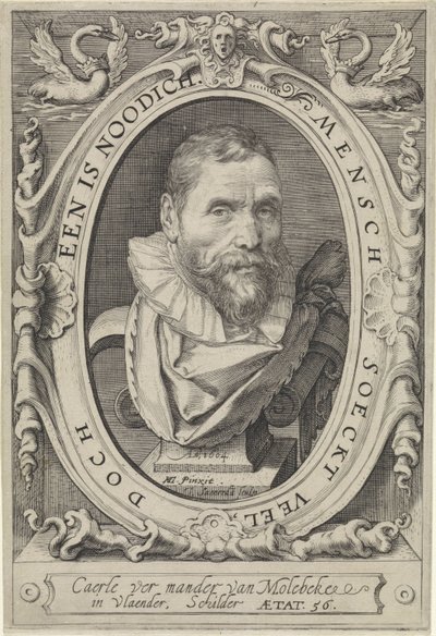 Karel van Mander portréja alkotó: Jan Saenredam