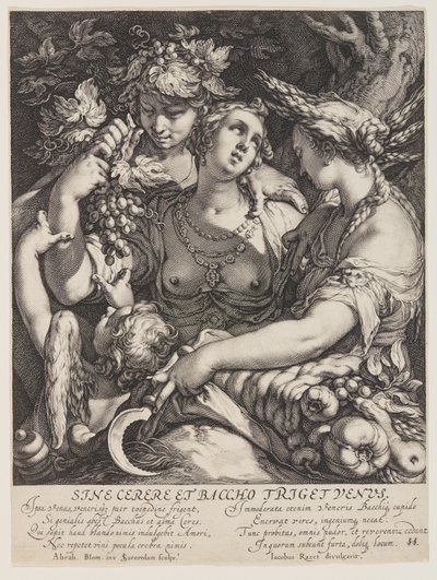 Sine Cerere és Baccho Friget Venus alkotó: Jan Saenredam