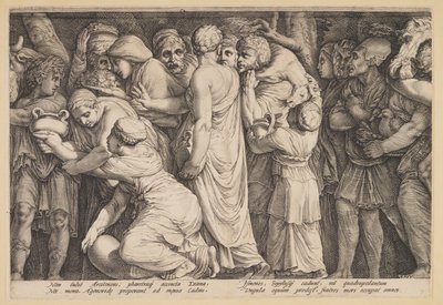 Niobe büntetése (7. tábla) alkotó: Jan Saenredam