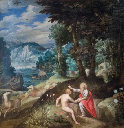 Ádám teremtése, 1586-89 körül (olaj, vászon) alkotó: Jan Soens