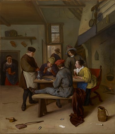 Kártyázók egy kocsmában alkotó: Jan Steen