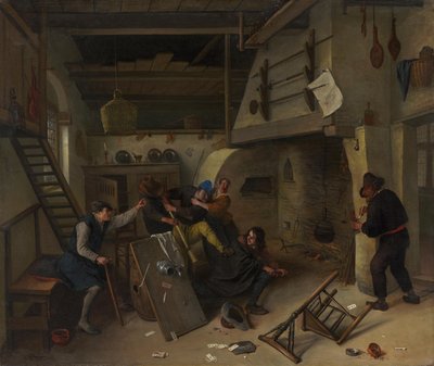 Verekedés egy kocsmában alkotó: Jan Steen