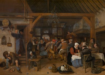 A lakodalmi lakoma alkotó: Jan Steen