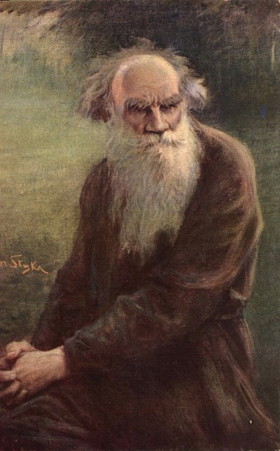 A szerző portréja, Leo N. Tolsztoj 1828-1910, 1910 alkotó: Jan Styka