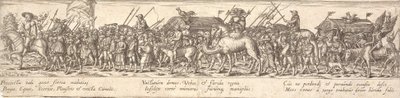 A katonák hite poggyászkocsival és a lóháton ülő halál alkotó: Jan Theodor de Bry