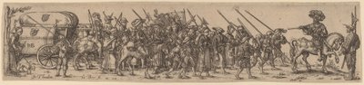 A poggyászvonat az őrmesterrel alkotó: Jan Theodor de Bry after Barthel Beham