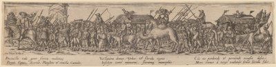 A hadsereg vonata és a halál alkotó: Jan Theodor de Bry after Erhard Schön