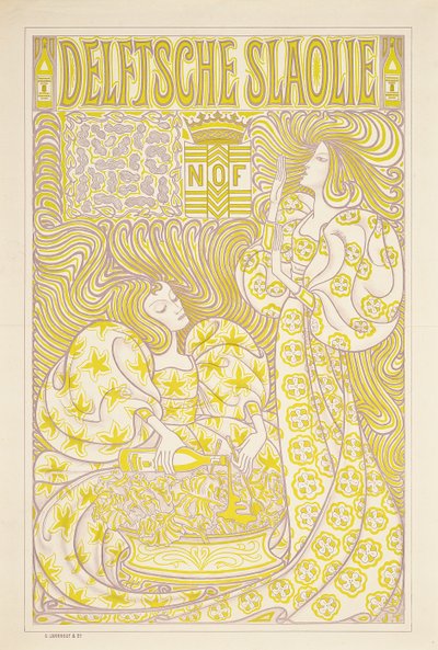 A Delft Salad Oil reklámplakátja, 1894 alkotó: Jan Toorop
