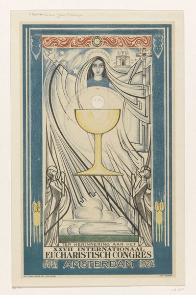 Plakát a Nemzetközi Eucharisztikus Kongresszushoz, 1924 (sorozat címe) alkotó: Jan Toorop