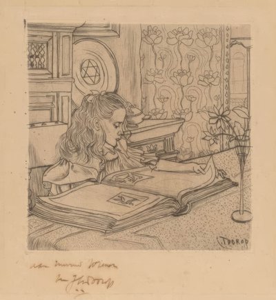 Charley egy albumot nézeget alkotó: Jan Toorop