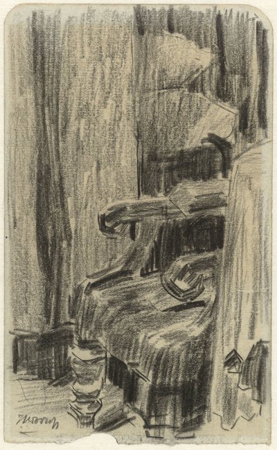 Fotel részben függönnyel alkotó: Jan Toorop